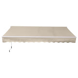 easycomfort easycomfort tenda da sole avvolgibile per esterno in poliestere e alluminio beige 365 250cm ean 8055776914626