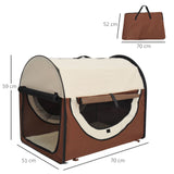 easycomfort easycomfort trasportino per cani pieghevole caffe 70x51x59cm ean 8054111849395