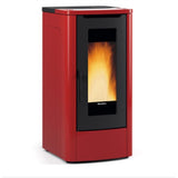 la nordica stufa a pellet la nordica extraflame modello teorema 30 100 kw disponibile in vari colori nera