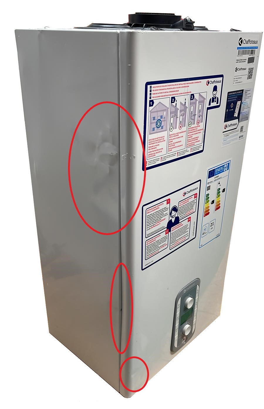 chaffoteaux area occasioni caldaia a gas chaffoteaux a condensazione pigma advance 25 kw eu metano completa di kit scarico fumi