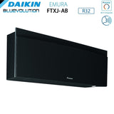daikin climatizzatore condizionatore daikin bluevolution quadri split inverter serie emura black iii 9121215 con 4mxm80n r 32 wi fi integrato 9000120001200015000 colore nero garanzia italiana