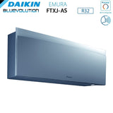 daikin climatizzatore condizionatore daikin bluevolution trial split inverter serie emura silver iii 7915 con 3mxm52n r 32 wi fi integrato 7000900015000 colore argento garanzia italiana