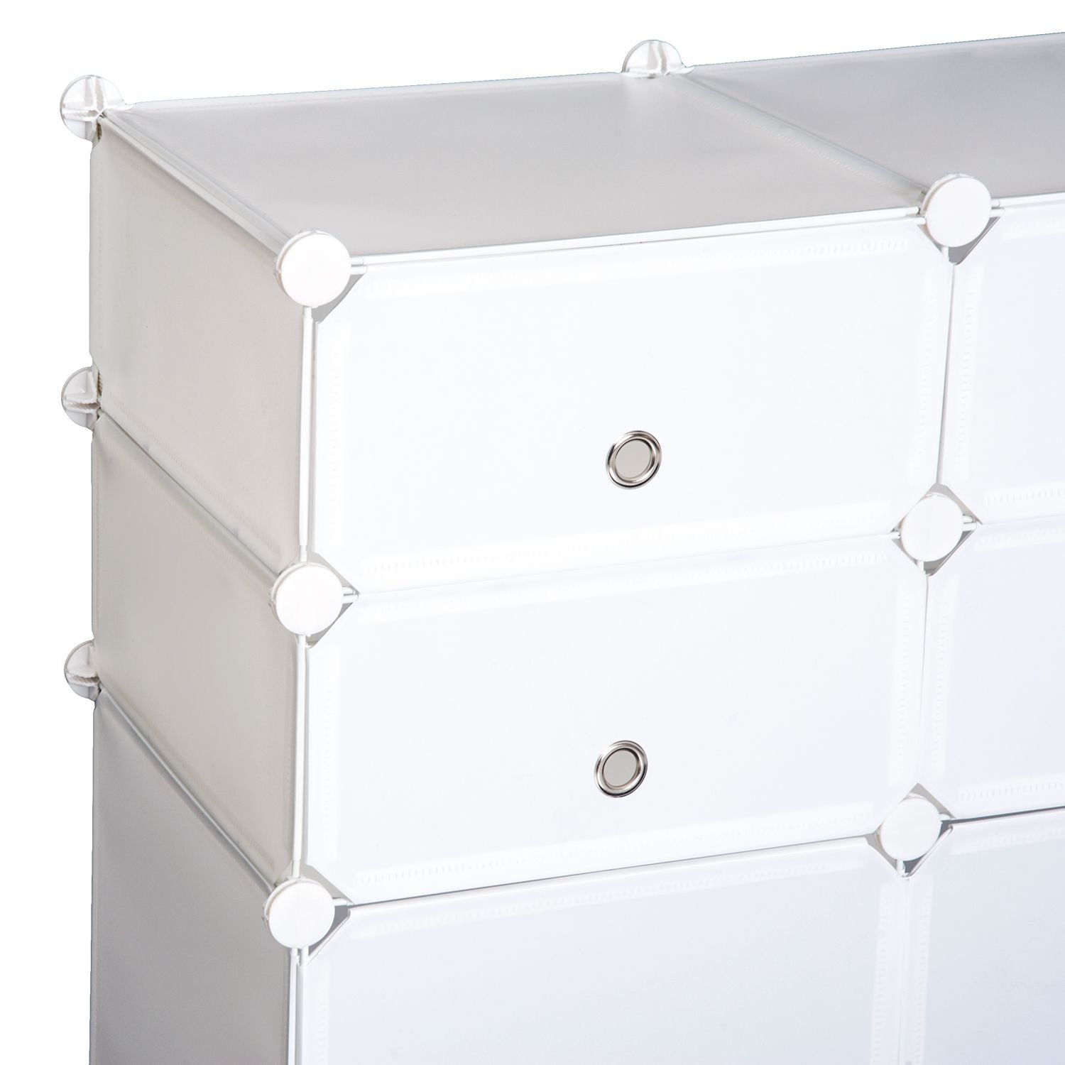 Plastica Bianco Armadio Scaffali Armadio Organizer Box