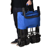 easycomfort easycomfort carrello portaoggetti da spiaggia pieghevole impermeabile blu 110x56x101cm ean 8055776915210