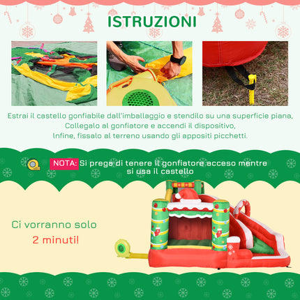 immagine-5-easycomfort-easycomfort-castello-gonfiabile-gigante-a-tema-natalizio-per-bambini-3-8-anni-con-scivolo-e-accessori-montaggio-290x280x220cm-multicolore