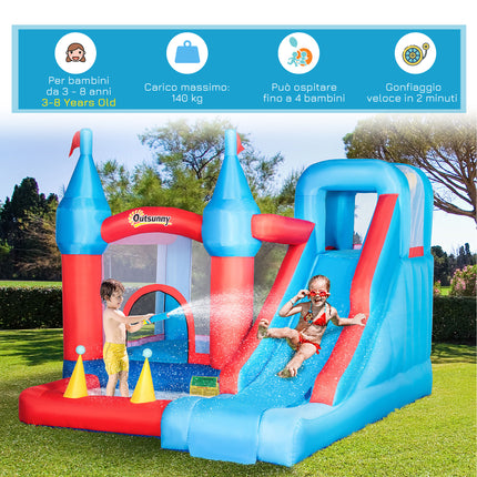 immagine-5-easycomfort-easycomfort-castello-gonfiabile-per-bambini-con-scivolo-trampolino-piscina-e-parete-da-arrampicata-333x280x210cm
