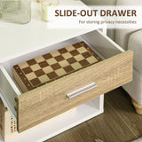 easycomfort easycomfort comodino moderno con cassetto e ripiano aperto set 2 pezzi in truciolato per camera da letto e soggiorno 47 5x40x45 cm