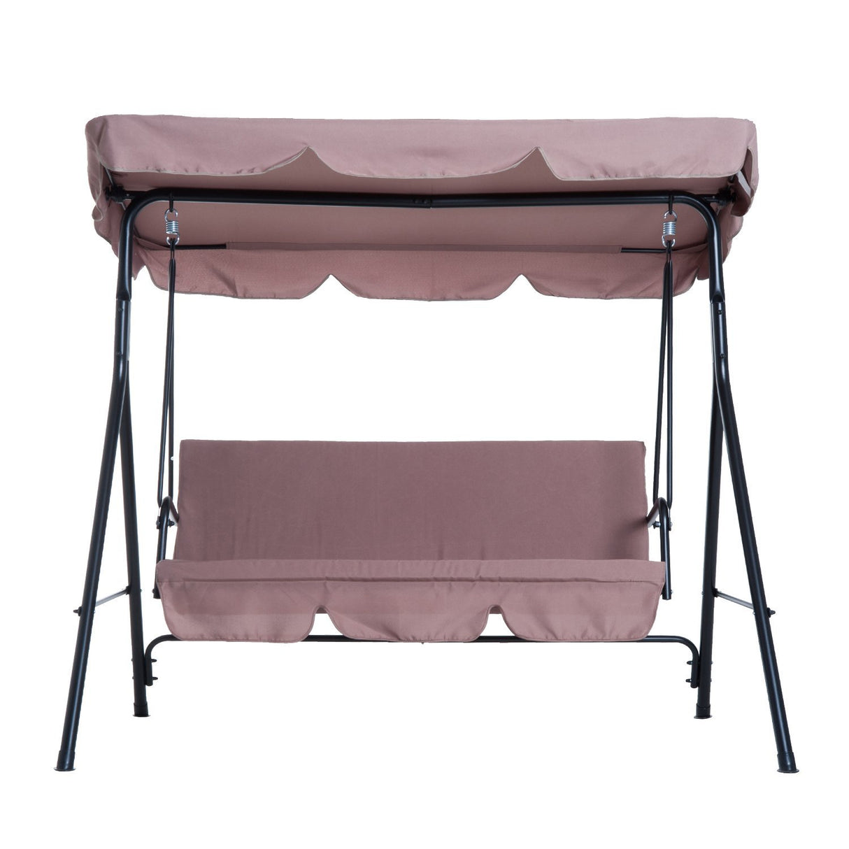 easycomfort easycomfort dondolo con tettuccio parasole inclinabile in acciaio marrone ean 8054144130415