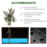 easycomfort easycomfort fioriera da balcone auto irrigante con gancio per ringhiera regolabile e indicatore acqua