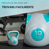 easycomfort easycomfort kettlebell 10kg in pu e sabbia con base piatta e impugnatura per stacchi squat e sollevamenti 22x16x26 cm verde scuro