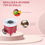 easycomfort easycomfort macchina per zucchero filato 450w con accessori 30x30x28cm rosso