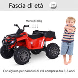 easycomfort easycomfort mini quad elettrico per bambini per esperienza di guida realistica 12v velocita massima 6kmh lettore musica mp3 luci e fanali 120x79x78 5cm