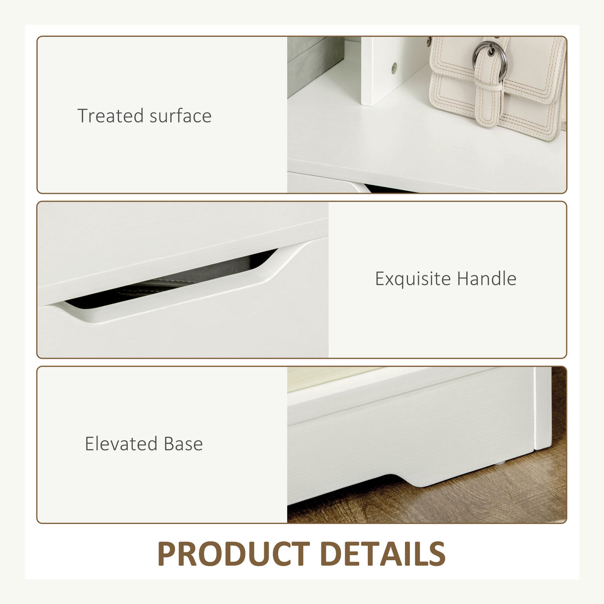 easycomfort easycomfort mobile dispensa in mdf con 2 cassetti e ripiani aperti per soggiorno ingresso e cucina 73x35x110 cm bianco