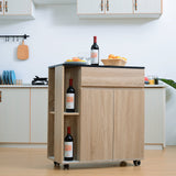 easycomfort easycomfort mobiletto da cucina con ruote cassetti armadietto legno ean 8054111847728