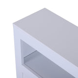 easycomfort easycomfort mobiletto salvaspazio da bagno in legno con ripiano e 2 cassetti bianco 16x52x66cm ean 8054111844499