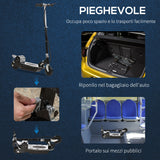 easycomfort easycomfort monopattino elettrico pieghevole per bambini 7 12 anni con freno e cavalletto 75x37x98 cm nero