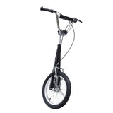 easycomfort easycomfort monopattino per bambini in acciaio con ruote grandi e freno nero