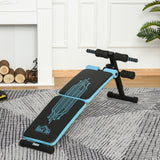 easycomfort easycomfort panca multifunzione per allenamento con schienale e cuscinetti regolabili azzurro e nero