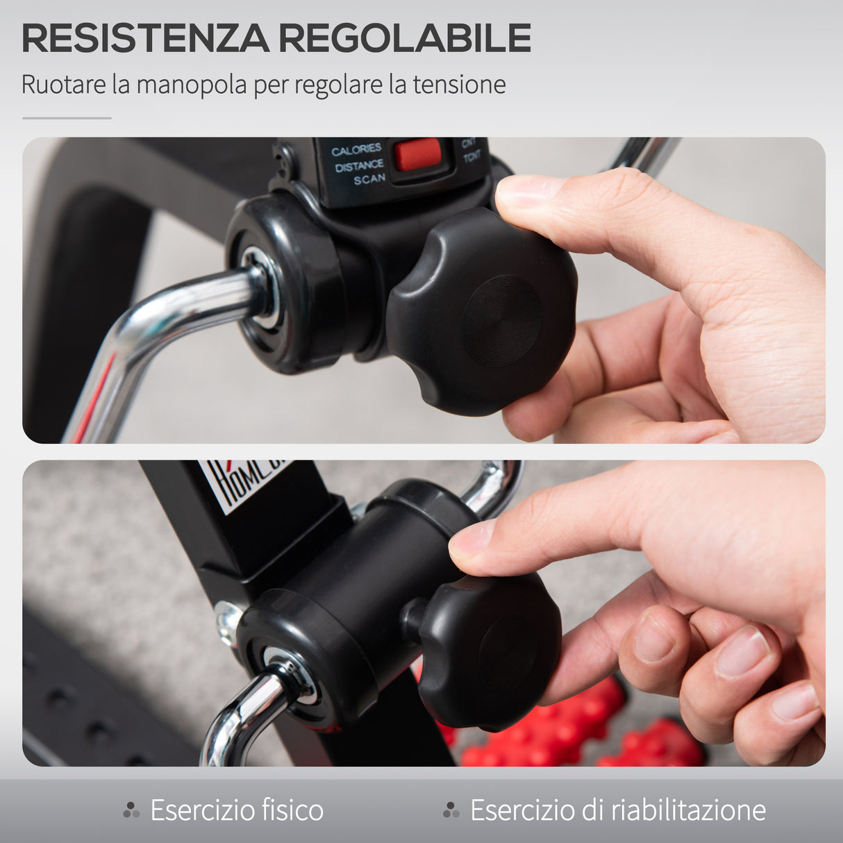 easycomfort easycomfort pedaliera per braccia e gambe da divano e poltrona con schermo lcd altezza e resistenza regolabile in acciaio 56x44 56x75 97cm nera e rossa