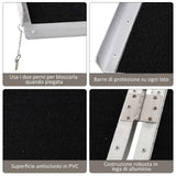 easycomfort easycomfort rampa antiscivolo per sedia a rotelle pieghevole in alluminio 183x72cm ean 8055776914428