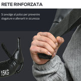 easycomfort easycomfort sacca bulgara da 15 kg per allenamento fitness in casa ufficio e palestra 72x50x18 cm nero