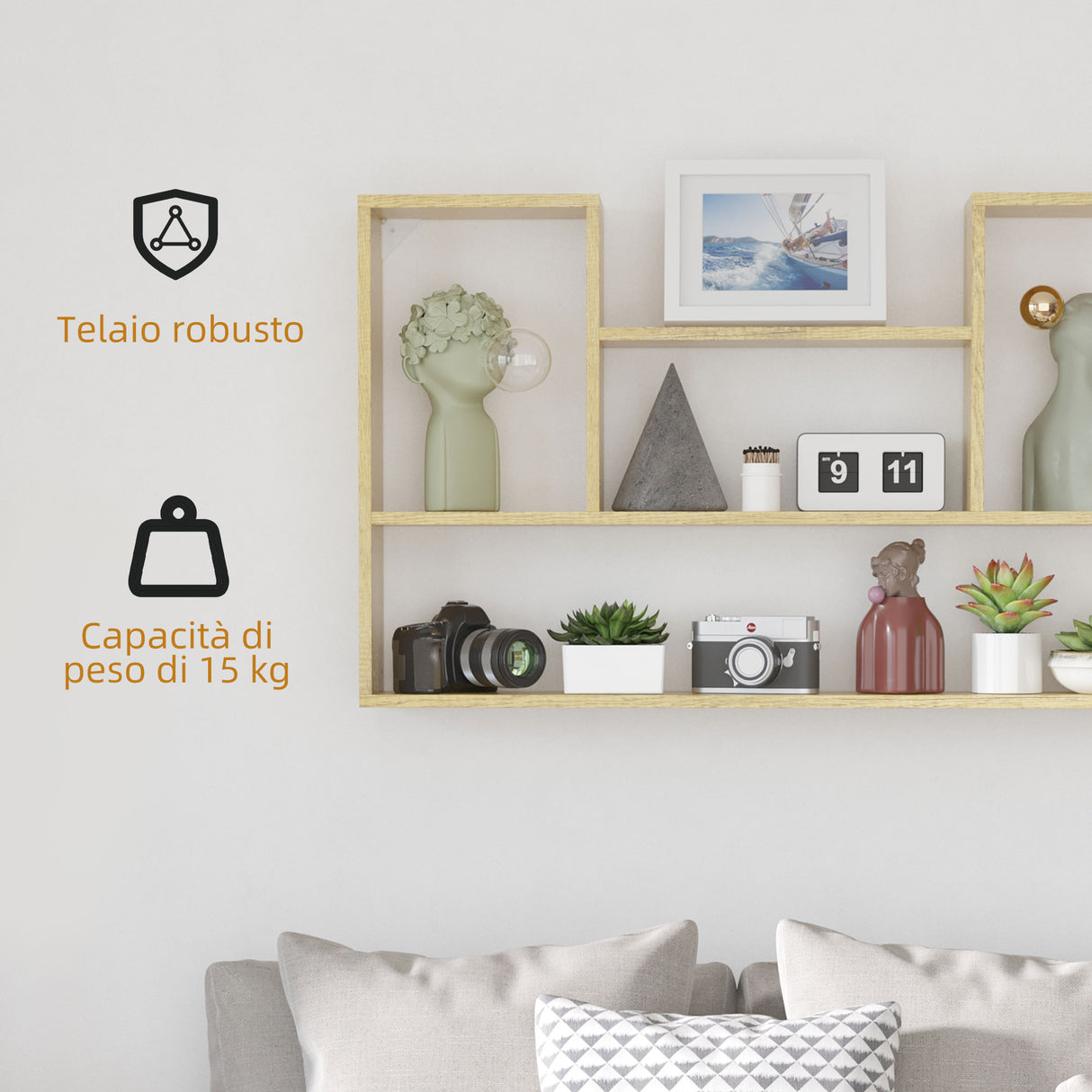 easycomfort easycomfort scaffale in legno truciolato a 4 ripiani per soggiorno camera da letto cucina e ingresso 100x15x60 cm