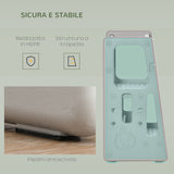 easycomfort easycomfort scaletta per bambini torre montessoriana altezza regolabile 3 livelli 47x47x90cm grigio