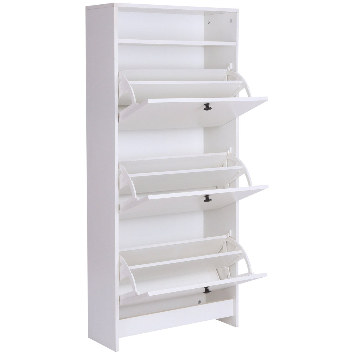 easycomfort easycomfort scarpiera 3 scompartimenti 18 paia di scarpe e 1 ripiano portaoggetti bianco ean 8054111847438