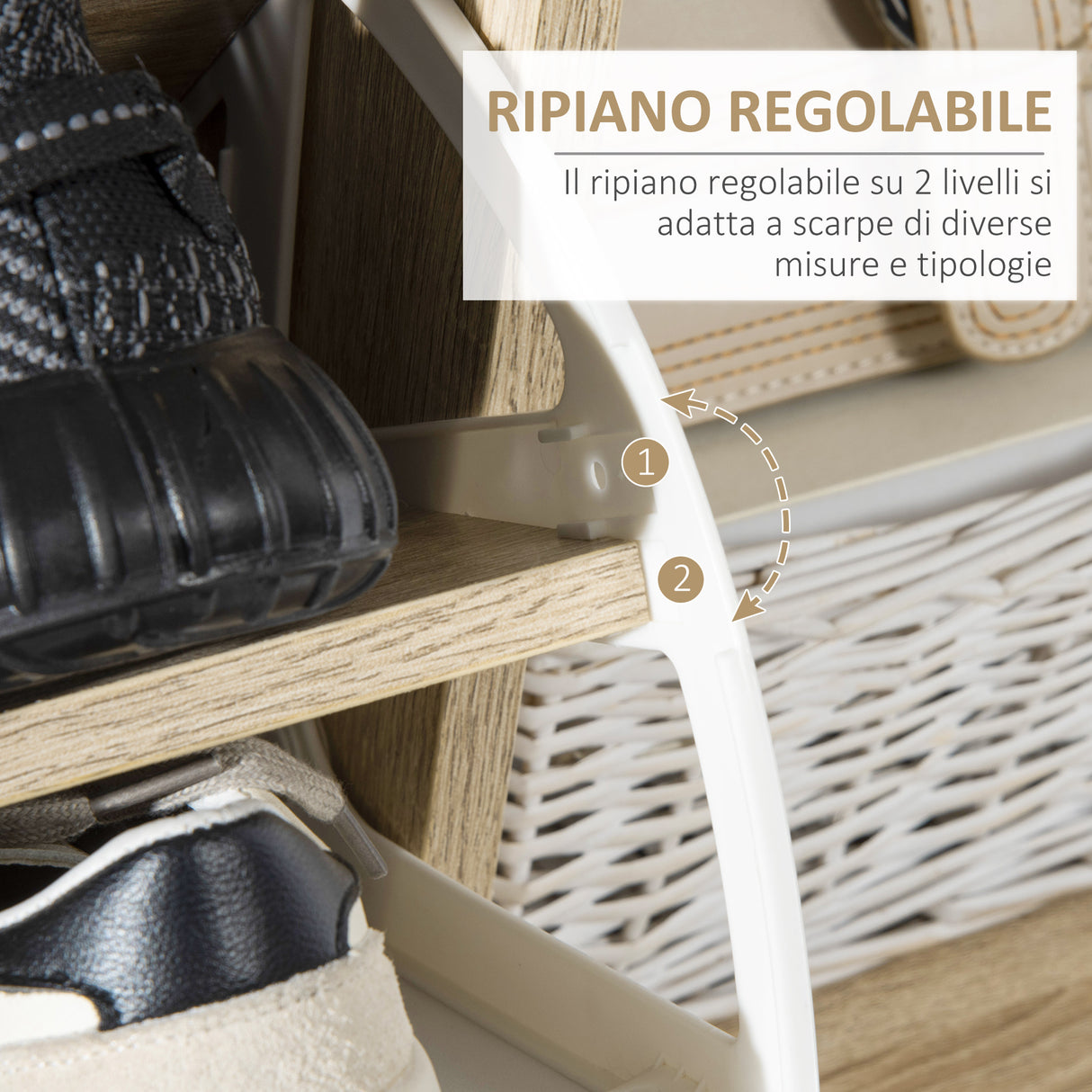 easycomfort easycomfort scarpiera salvaspazio per 8 paia di scarpe con 2 ante e armadietto in legno 80x25 5x112 5cm bianco