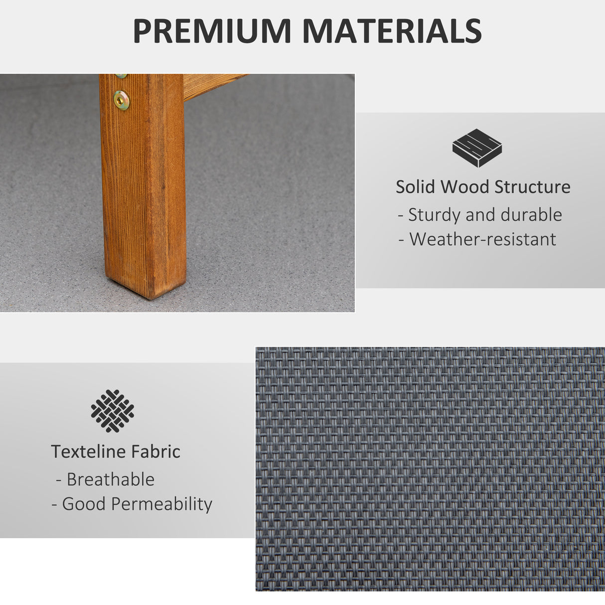 easycomfort easycomfort sdraio da giardino schienale regolabile in 3 posizioni e poggiatesta 180x56x72cm