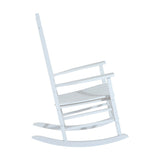 easycomfort easycomfort sedia a dondolo stile classico in legno impermeabile bianco ean 8055776910727