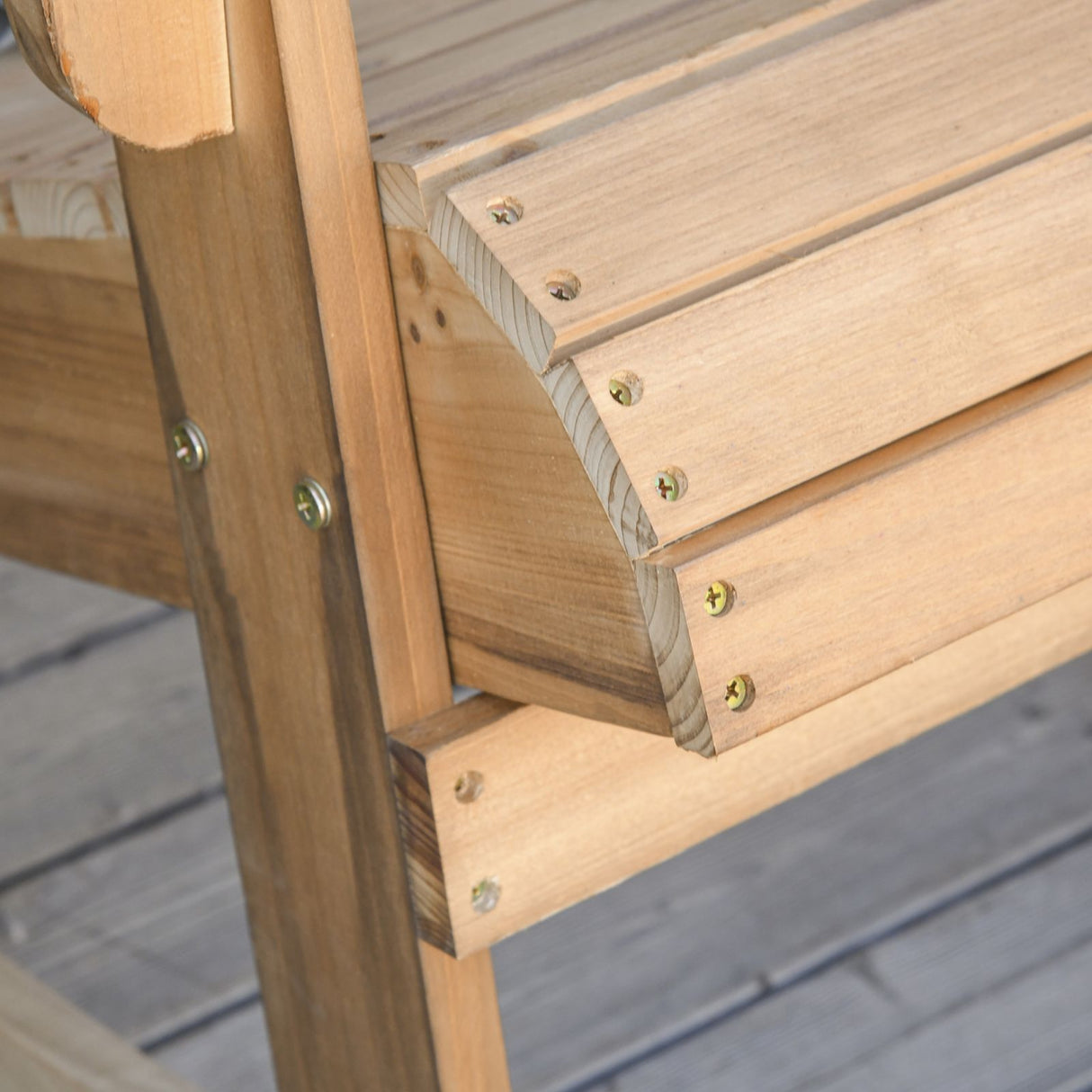 easycomfort easycomfort sedia adirondack in legno per giardino impermeabile color teak ean 8055776910925