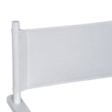 easycomfort easycomfort sedia da regista in legno di faggio e seduta in tessuto bianco ean 8054144136448