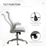 easycomfort easycomfort sedia da ufficio elegante con seduta effetto lino altezza regolabile e ruote 61x64 5x104 112 cm grigia