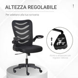 easycomfort easycomfort sedia da ufficio ergonomica poltrona girevole altezza regolabile e braccioli sollevabili 58 5x58x94 5 103 5cm nero