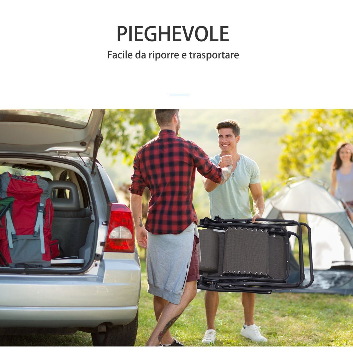 easycomfort easycomfort sedia sdraio zero gravity reclinabile e pieghevole in texteline grigio ean 8054144132044