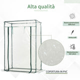 easycomfort easycomfort serra rettangolare in pvc trasparente 100x50x150cm