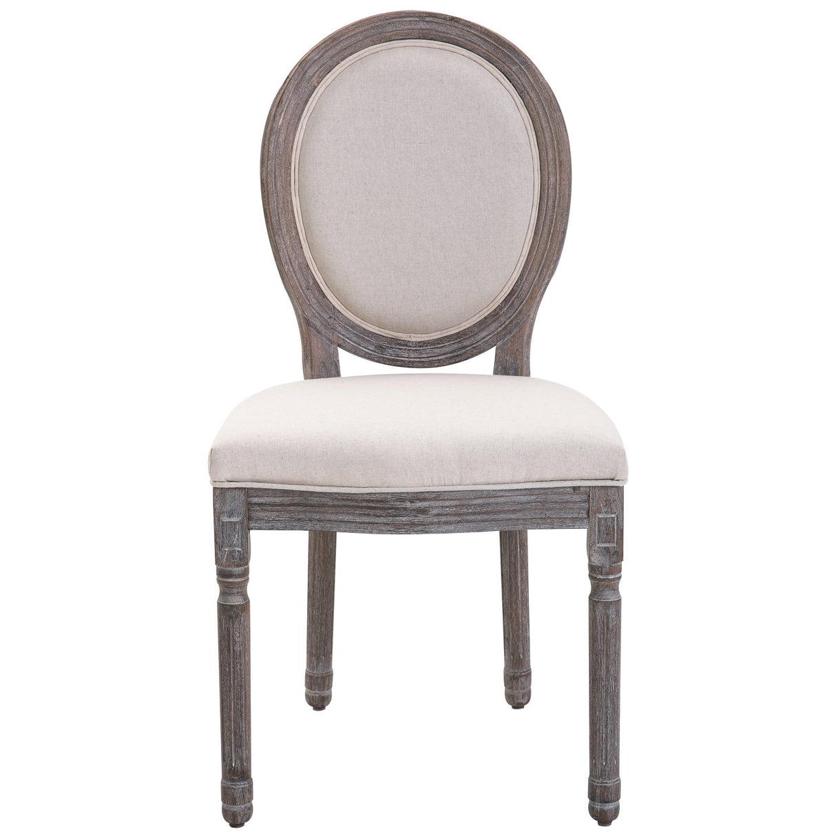 easycomfort easycomfort set 2 sedie medaglione imbottite in legno con rivestimento in lino bianco ivory ean 8055776913643