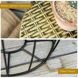 easycomfort easycomfort set di 3 tavolini da giardino impilabili arredamento da esterno stile industriale in metallo nero ean 8054144134789