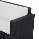 easycomfort easycomfort set mobili da giardino con poggiapiedi salotto da esterno con cuscini in pe rattan ean 8055776915357