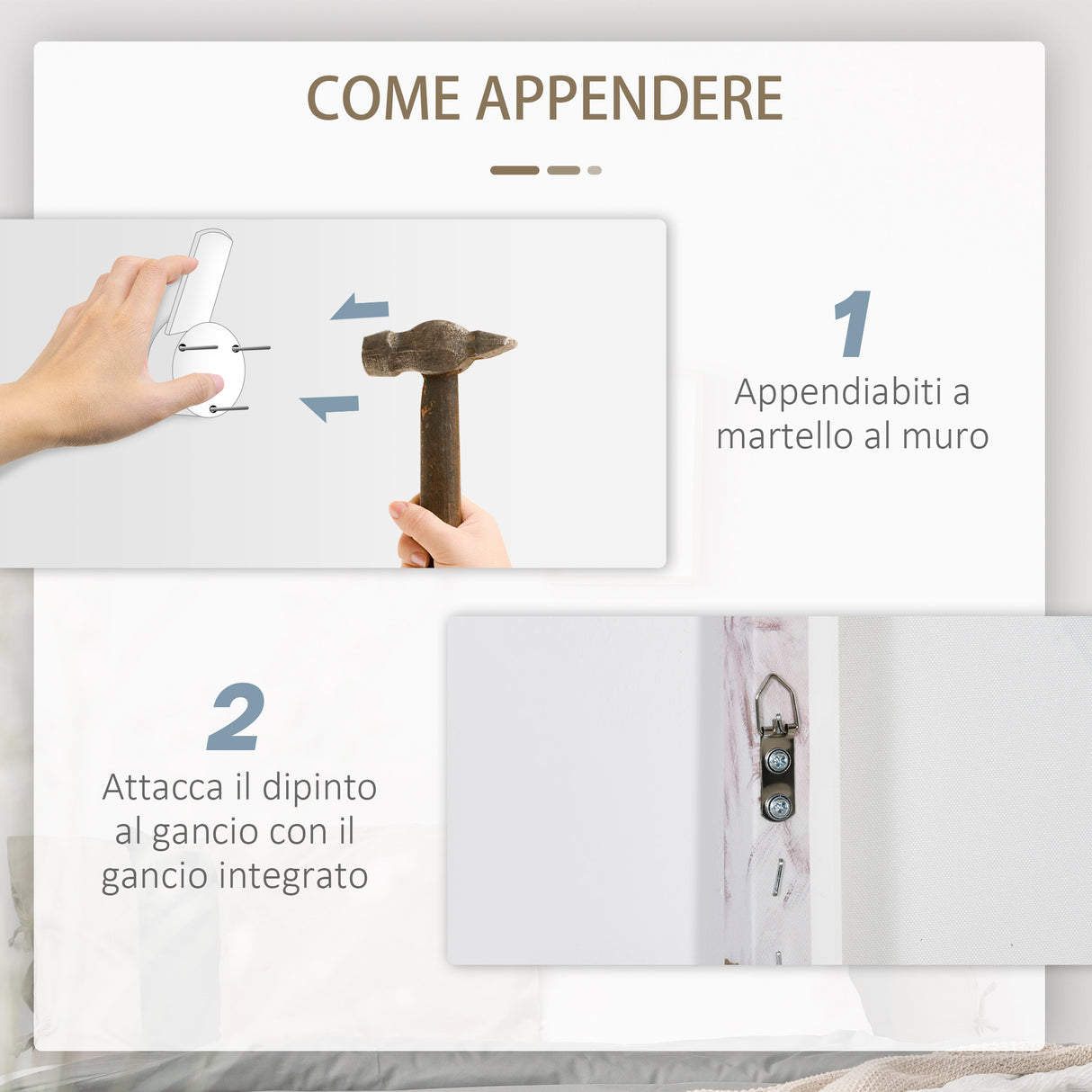 easycomfort easycomfort stampa su tela in legno di pino 3 pezzi 90x30cm per casa e ufficio multicolore