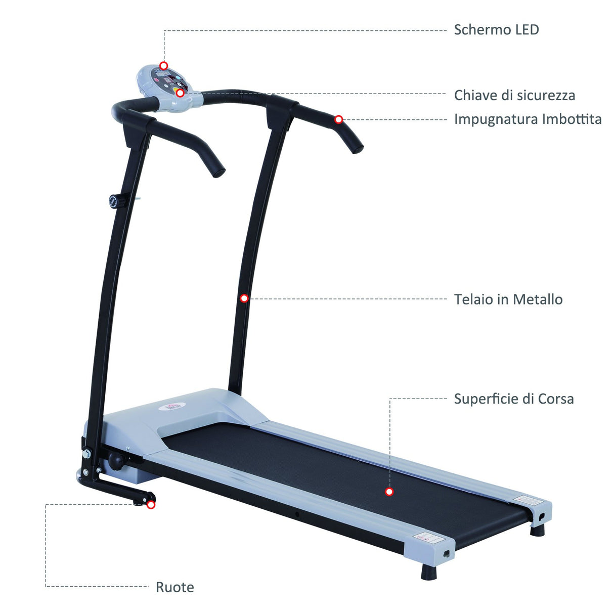 easycomfort easycomfort tapis roulant elettrico miglior tapirulan salvaspazio pieghevole con schermo led 0 6hp nero e grigio ean 8055776913230