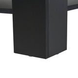 easycomfort easycomfort tavolino da caffe a 2 livelli in legno nero 110x65x47cm ean 8054144130385