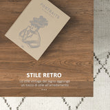 easycomfort easycomfort tavolino da caffe con 2 ripiani aperti e 2 cassetti in truciolato e metallo 95x62x36 5 cm