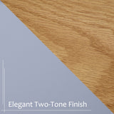 easycomfort easycomfort tavolino da caffe con maniglie 2 cassetti e 1 ripiano aperto in mdf 99x55x50 5cm