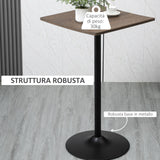 easycomfort easycomfort tavolo alto da cucina marrone