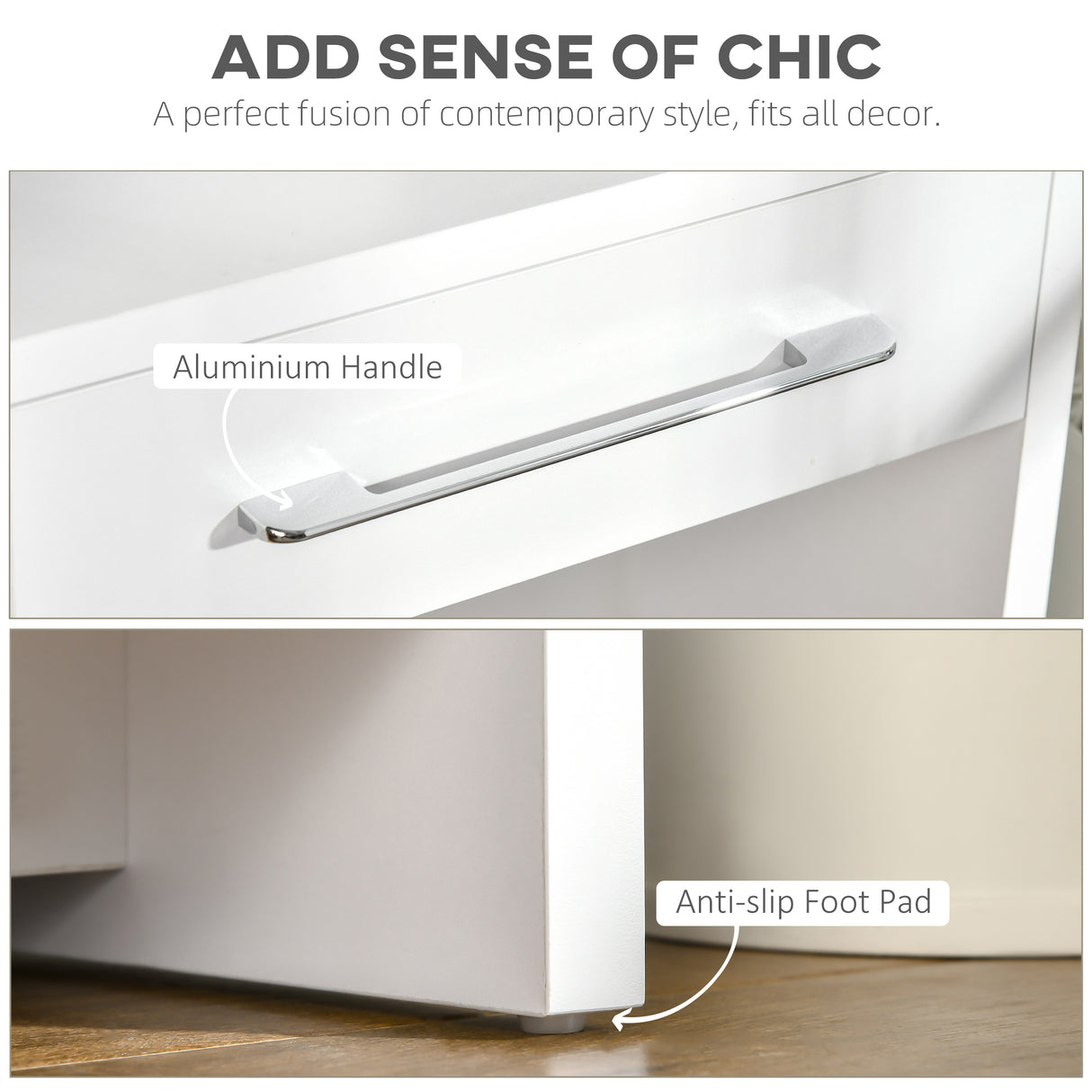 easycomfort easycomfort tavolo consolle da ingresso in truciolato con ripiano inferiore e 2 cassetti 101 6x28x76 2 cm bianco