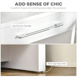 easycomfort easycomfort tavolo consolle da ingresso in truciolato con ripiano inferiore e 2 cassetti 101 6x28x76 2 cm bianco