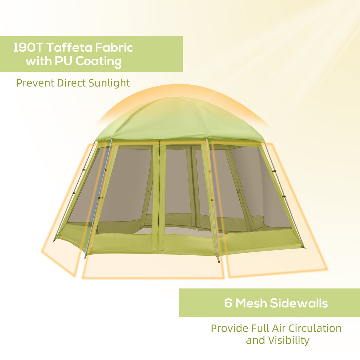 easycomfort easycomfort tenda da campeggio per 6 8 persone con borsa funi e picchetti 493x493x240cm