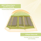 easycomfort easycomfort tenda da campeggio per 6 8 persone con borsa funi e picchetti 493x493x240cm